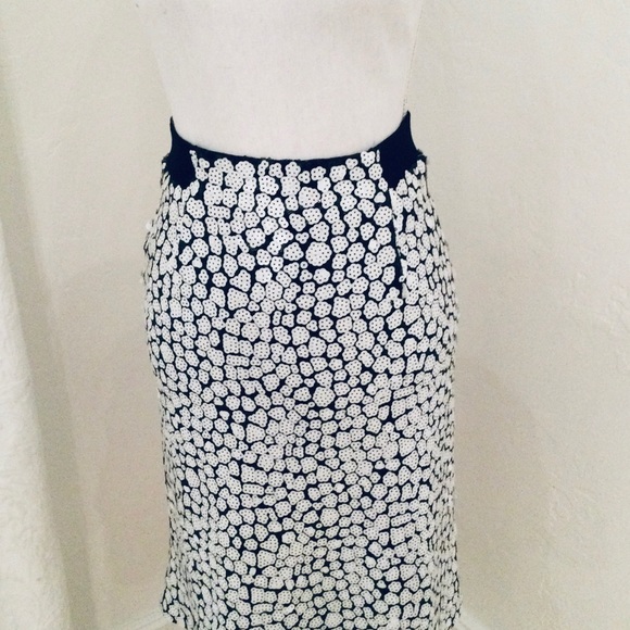 FRENCH CONNECTION SQUIN SKIRT & TOP SET BLACK-WHT - Picture 4 of 7
